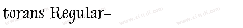 torans Regular字体转换